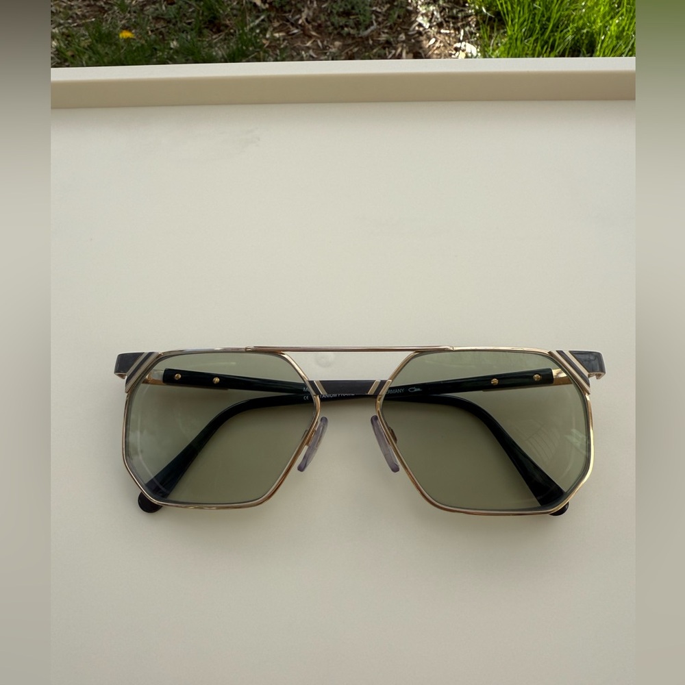 Cazal 743 Gold and Gray Sunglasses Germany